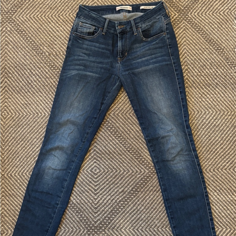 Guess Power Curvy Mid Rise Skinny Jeans – Size 26 – Classic Blue Denim - Picture 3 of 5